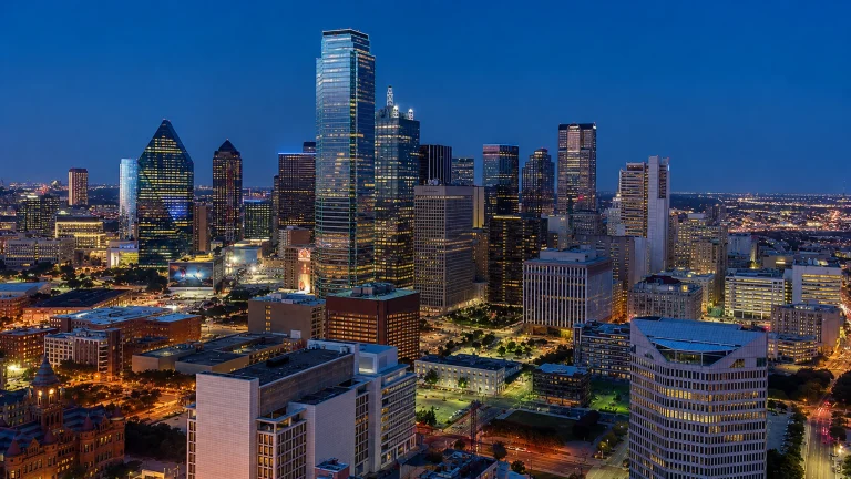 Dallas skyline, Texas, home to many businesses exploring exit planning