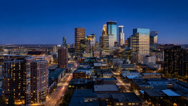 Minneapolis skyline, Minnesota, home to many businesses exploring exit planning